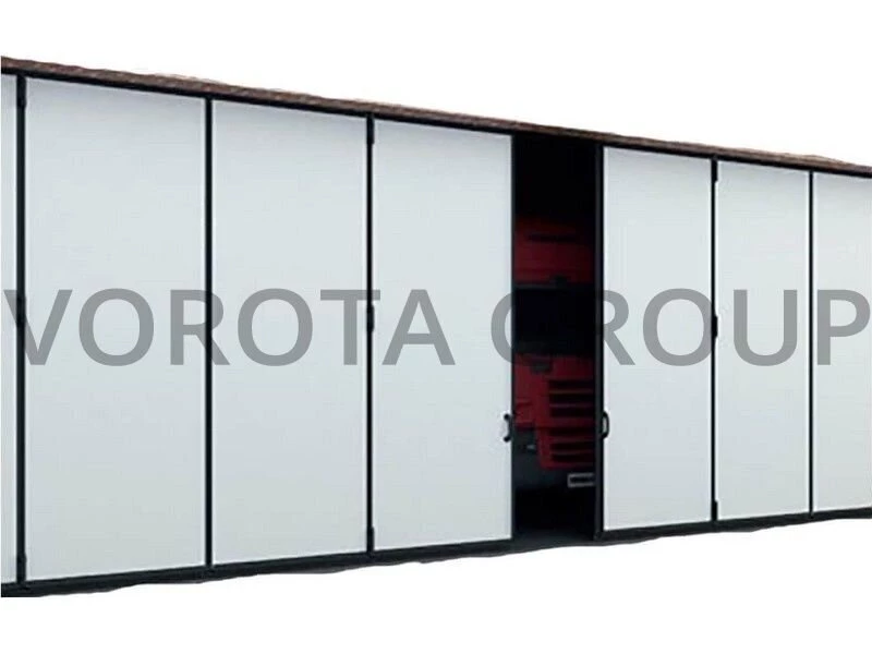 Промышленные ворота складные откатные Doorhan